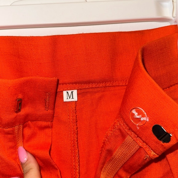 Orange linen pants - Picture 3 of 3